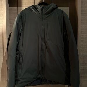 Lululemon Men's Green Downfill Hooded Jacket